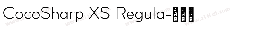 CocoSharp XS Regula字体转换 CocoSharp XS Regula字体转换